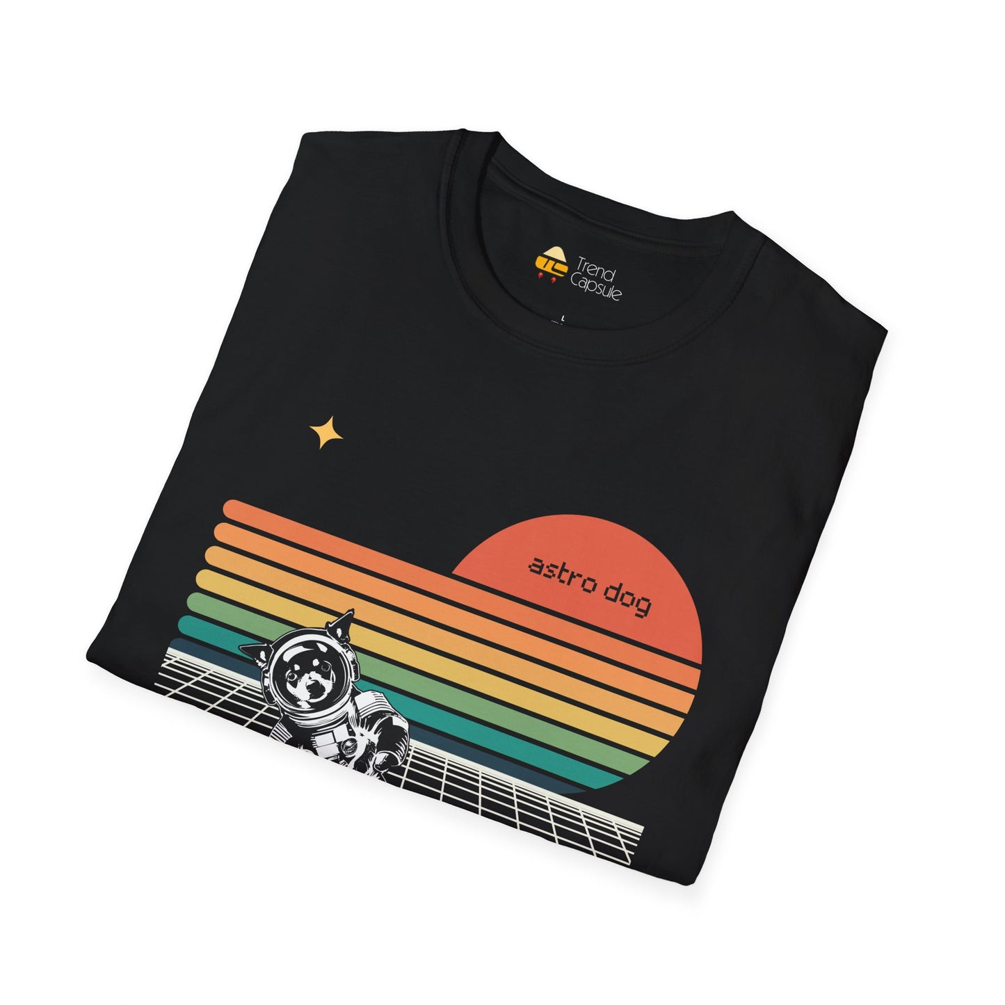 Retro Astro Dog Softstyle T-Shirt