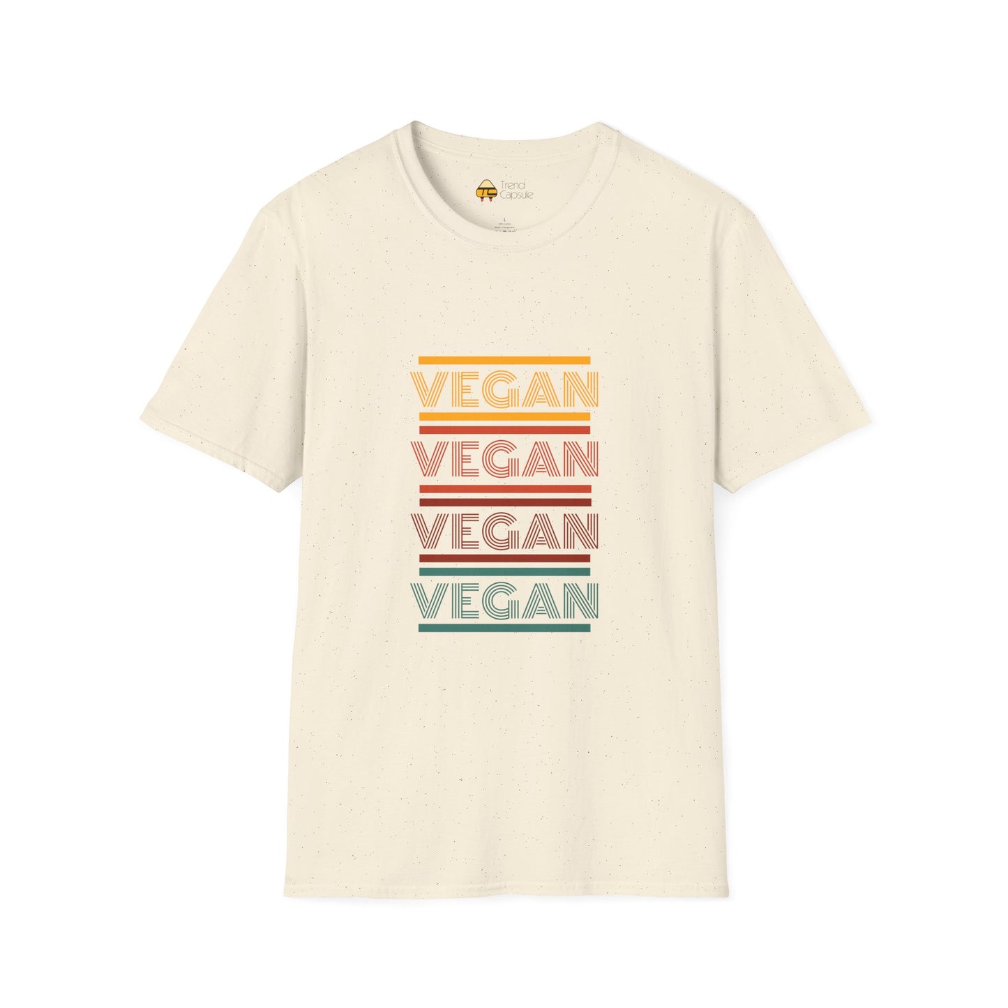 Retro Vegan Eco-Friendly Softstyle T-Shirt