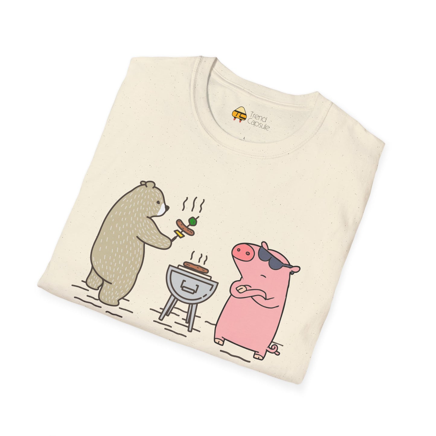 Funny BBQ Friends Softstyle T-Shirt