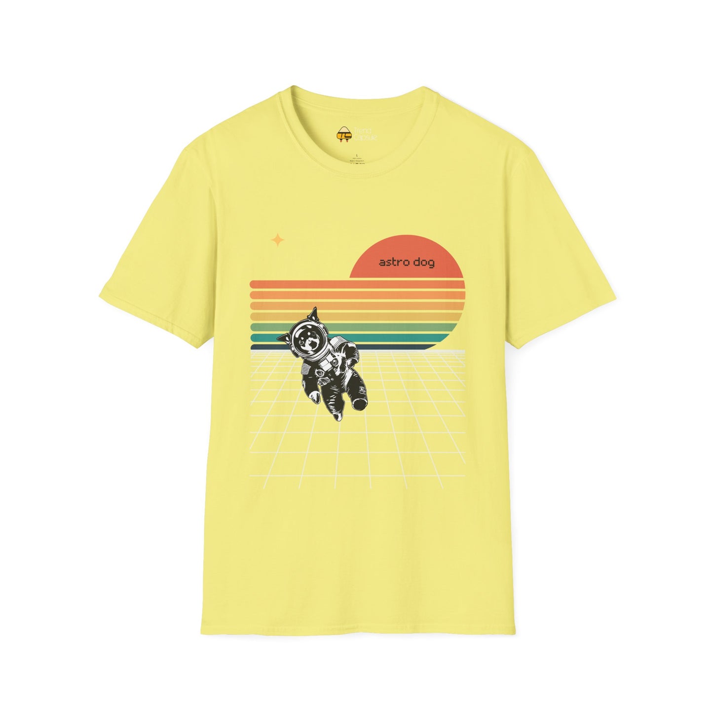 Retro Astro Dog Softstyle T-Shirt