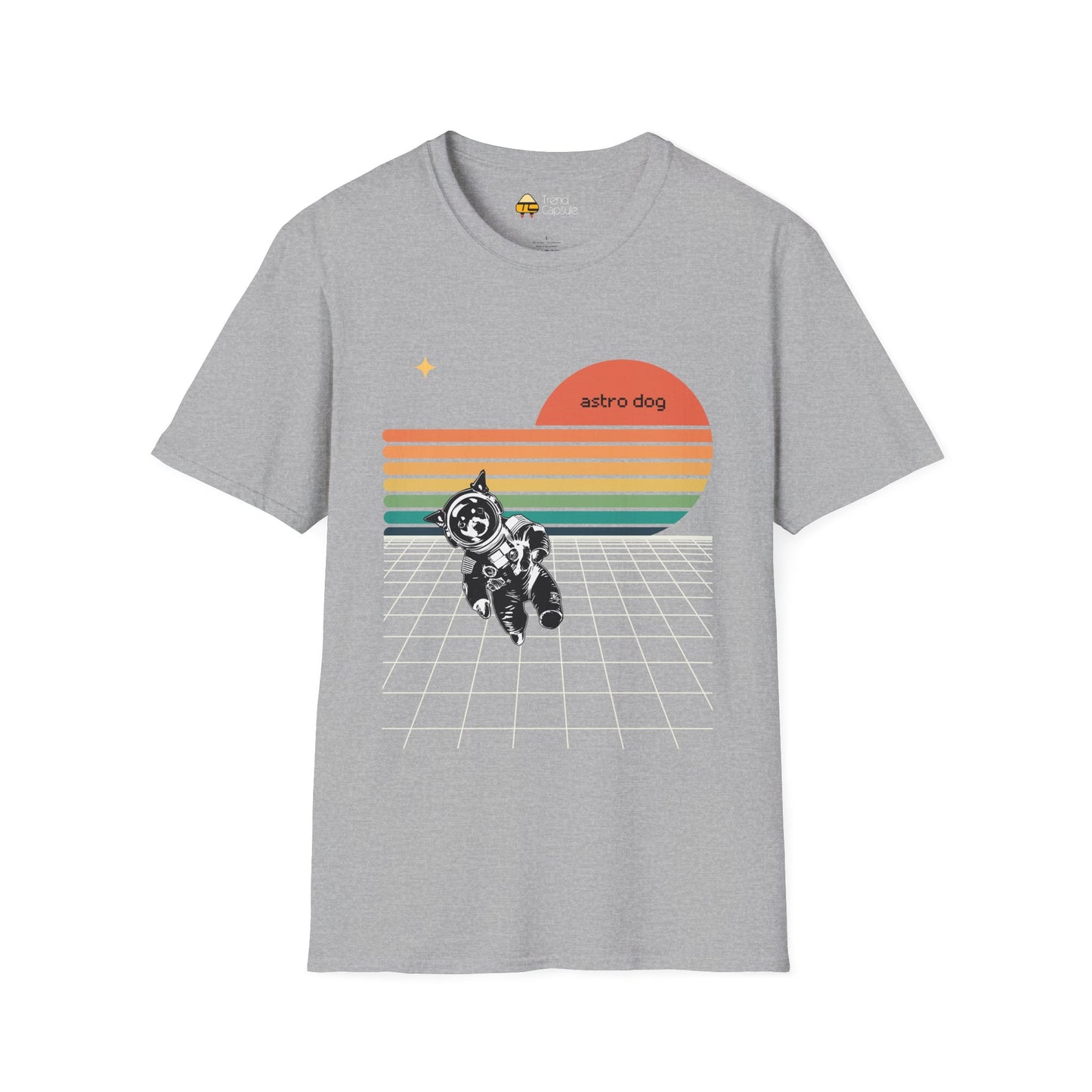 Retro Astro Dog Softstyle T-Shirt