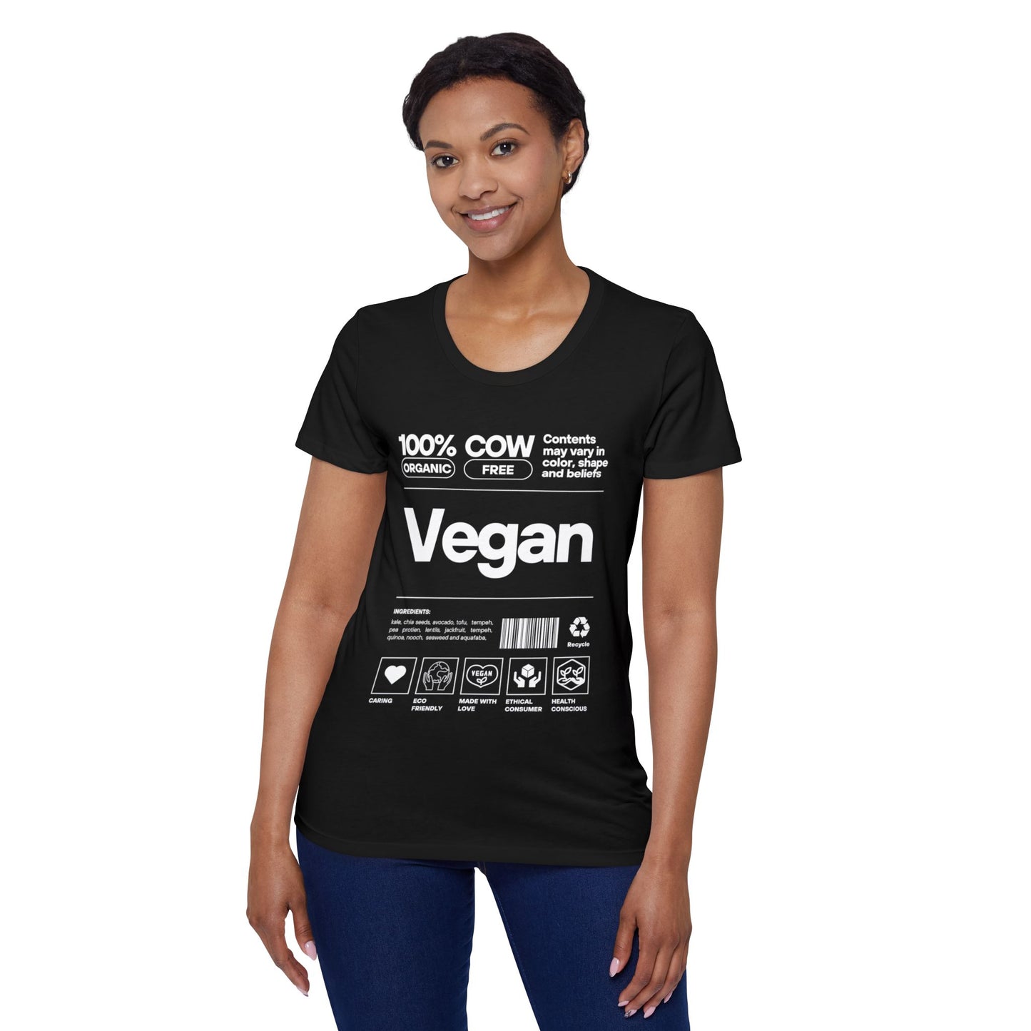 Women's Vegan 100% Organic T-Shirt
