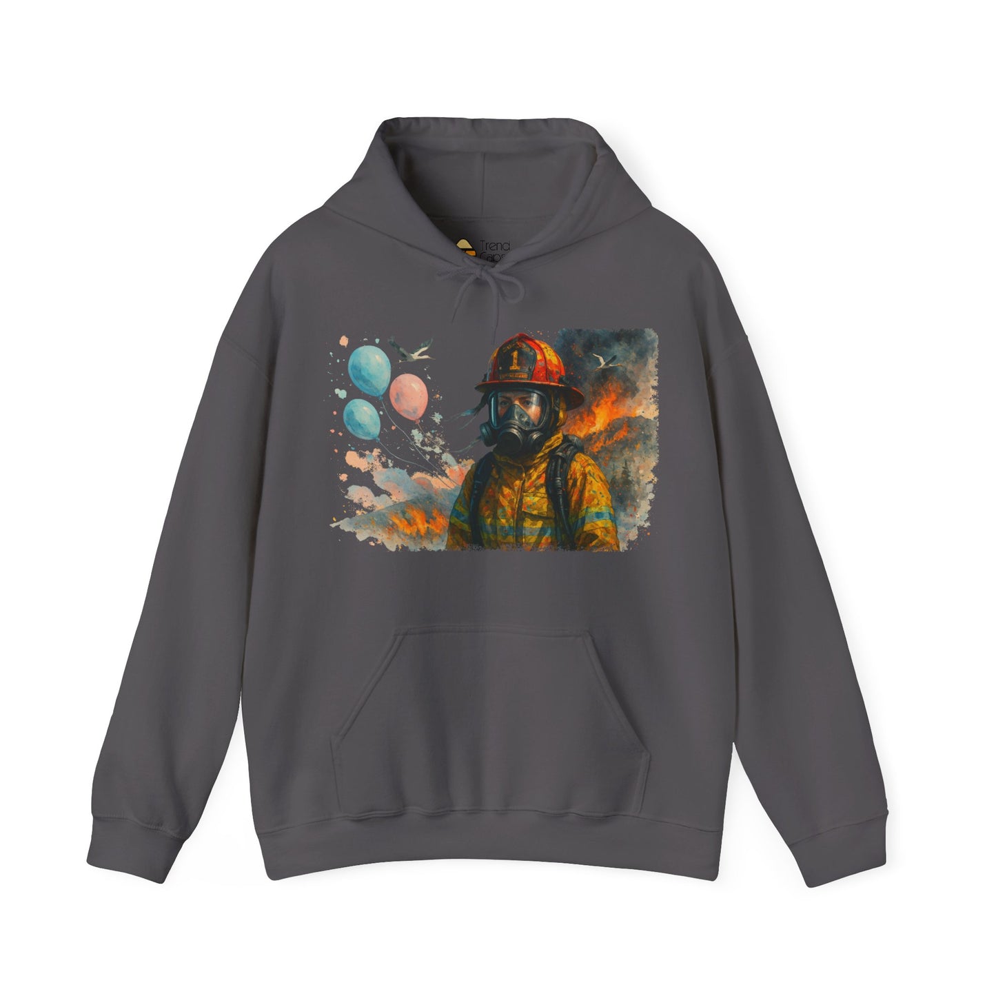 Women's Baby Gender Reveal Gone Wrong Firefighter Tribute Hoodie