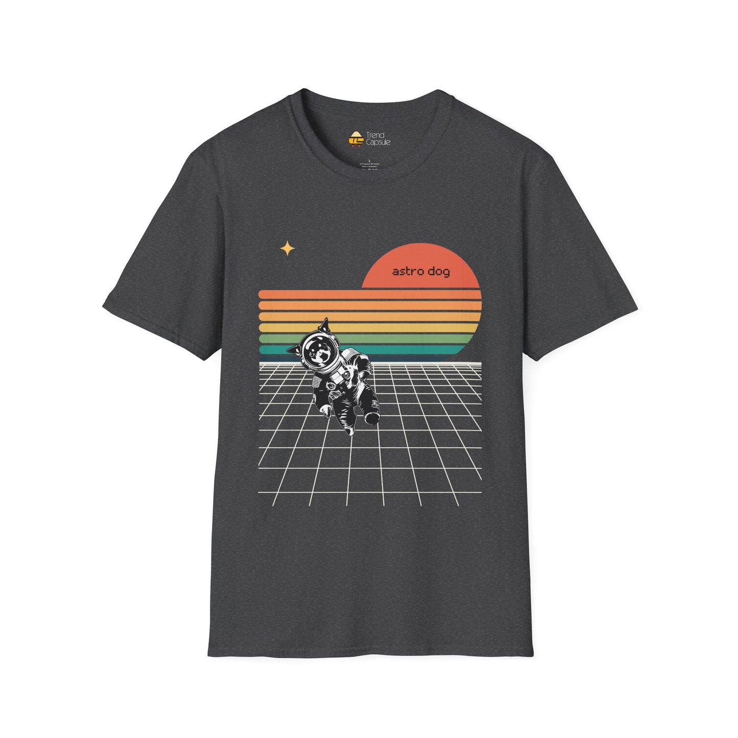 Retro Astro Dog Softstyle T-Shirt