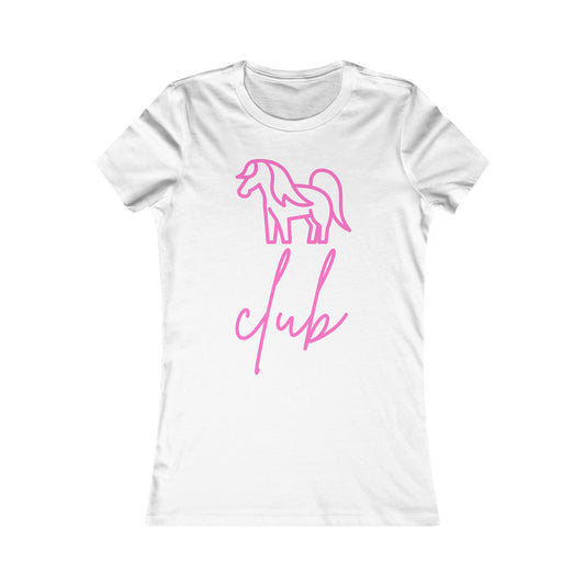 Women's Pony Club Pink Design Softstyle T-Shirt