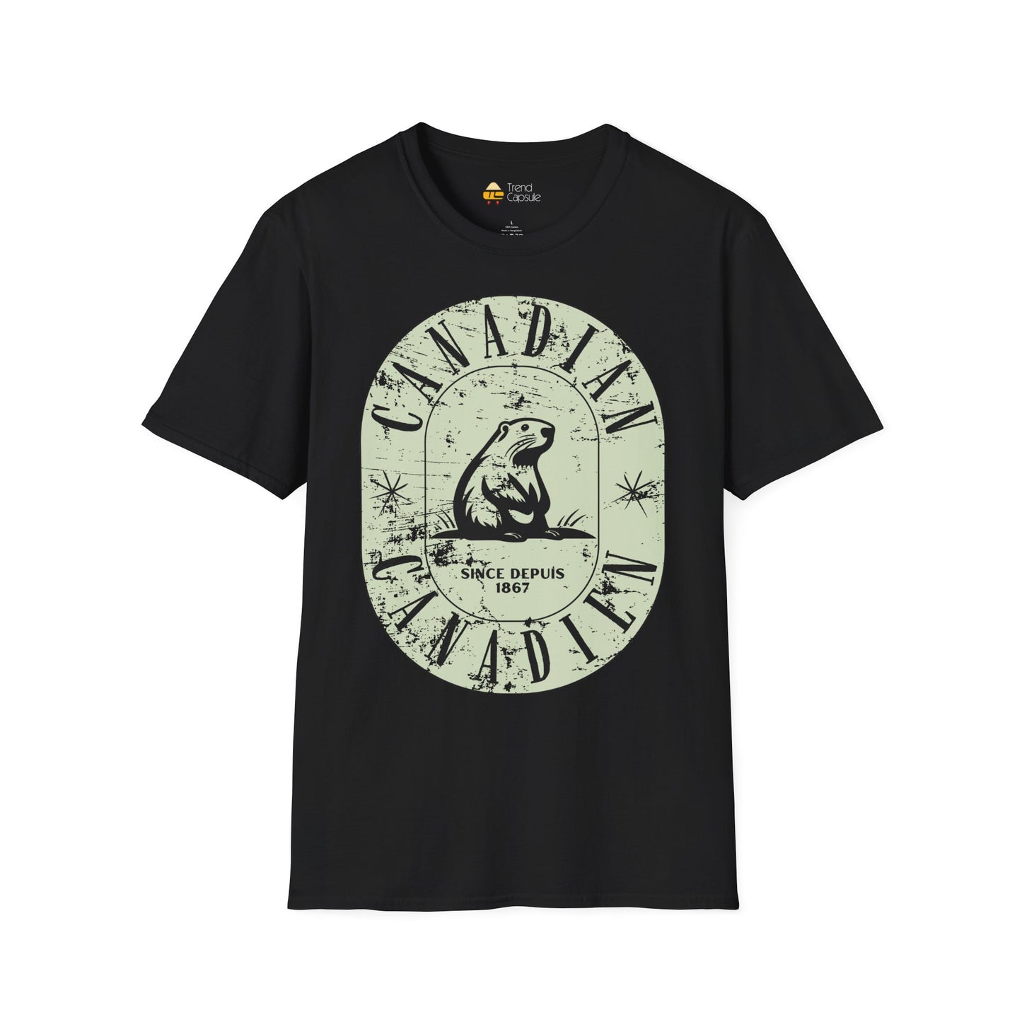 Vintage Canadian Beaver Softstyle T-Shirt