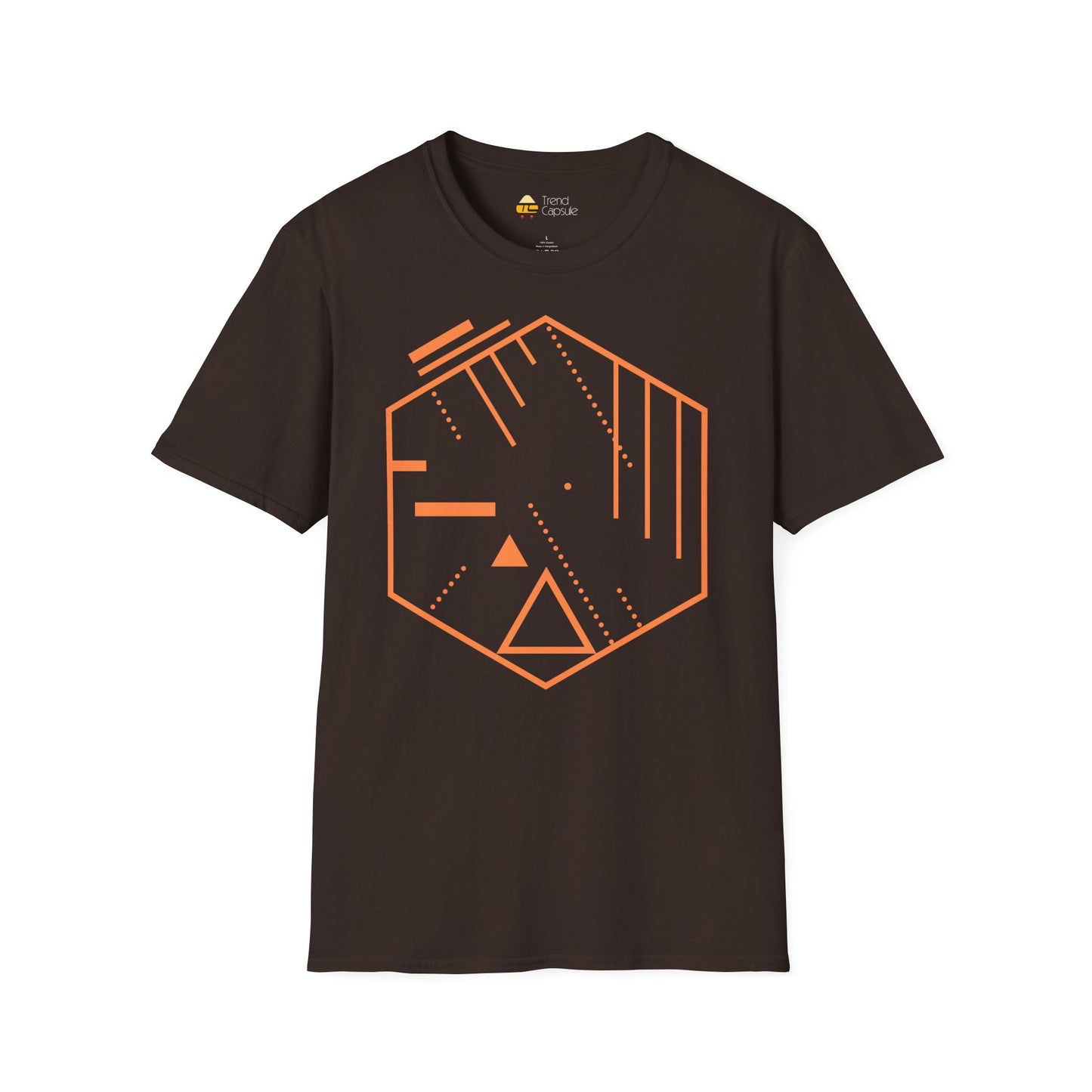 Trendy Geometric Softstyle T-Shirt