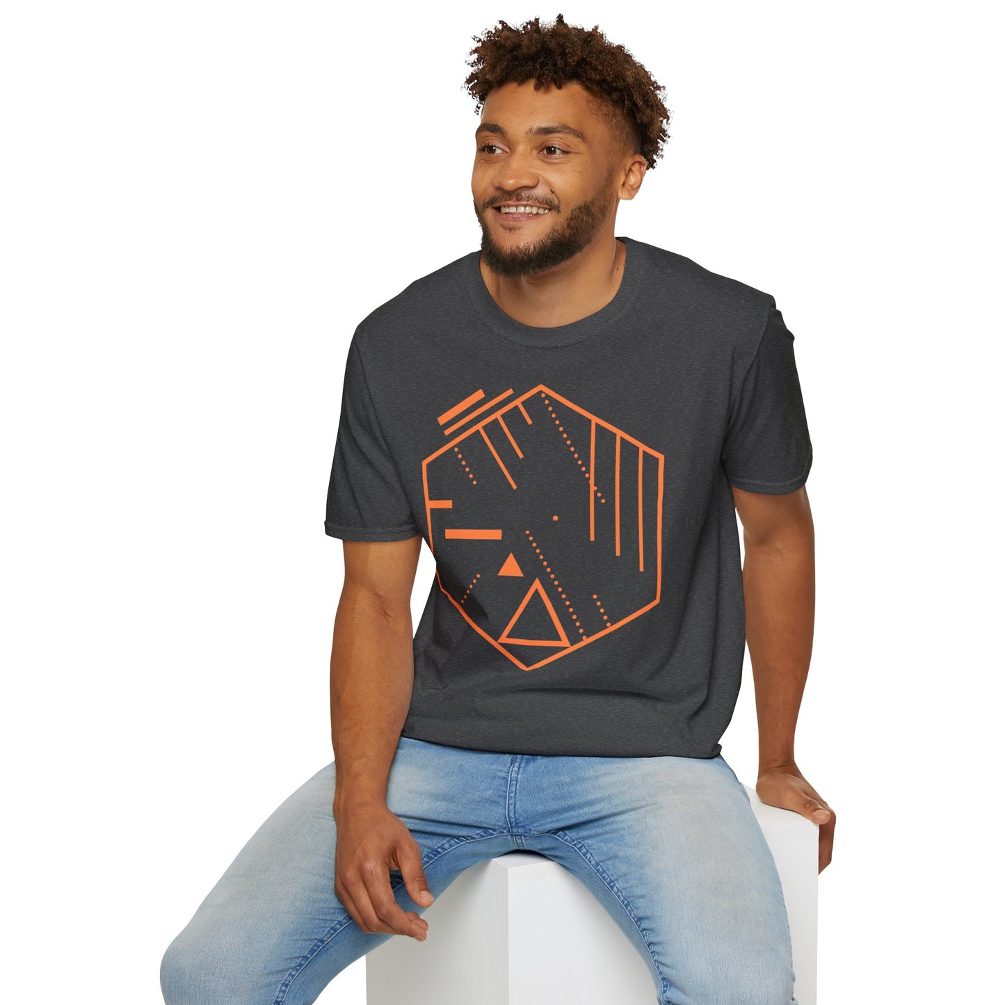 Trendy Geometric Softstyle T-Shirt