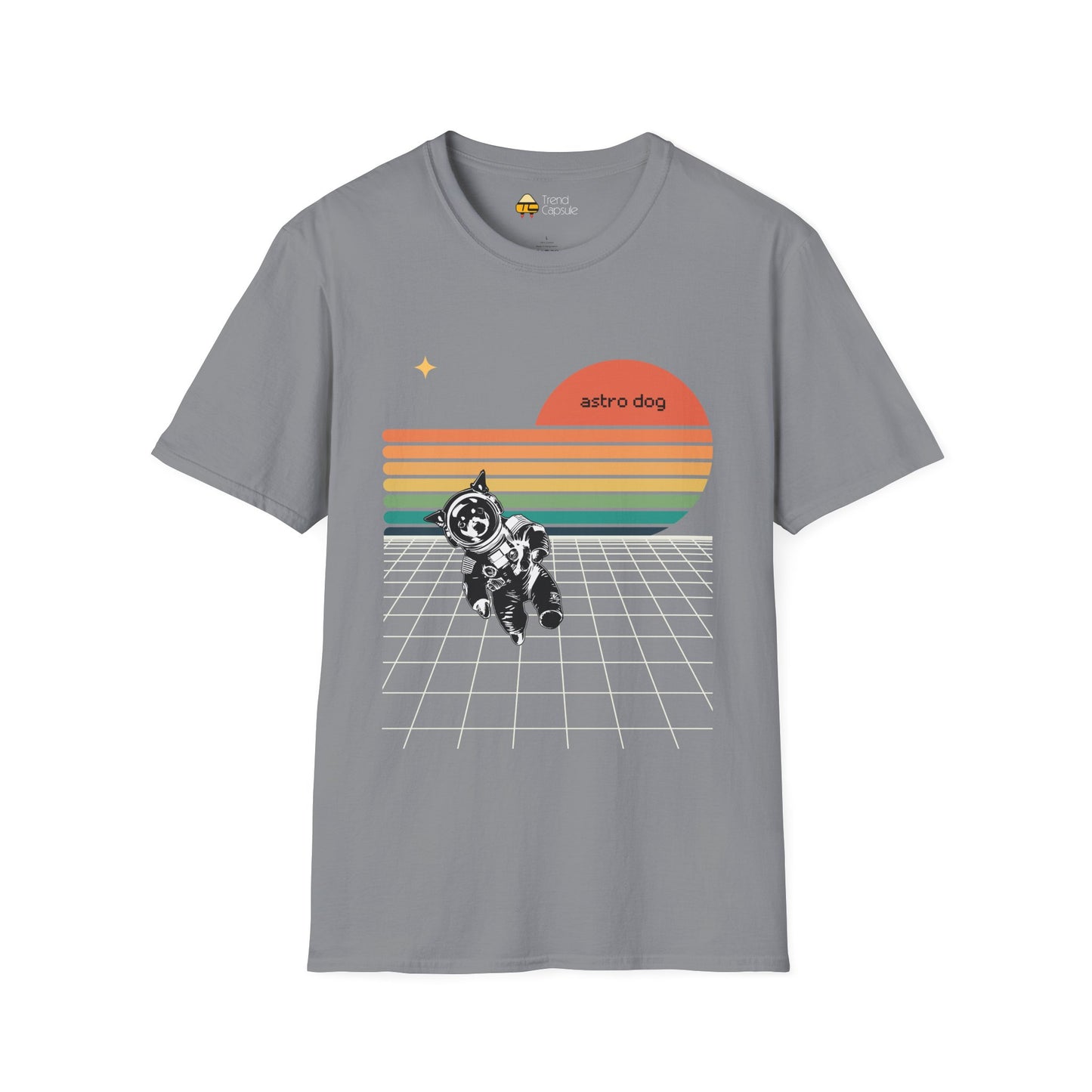Retro Astro Dog Softstyle T-Shirt