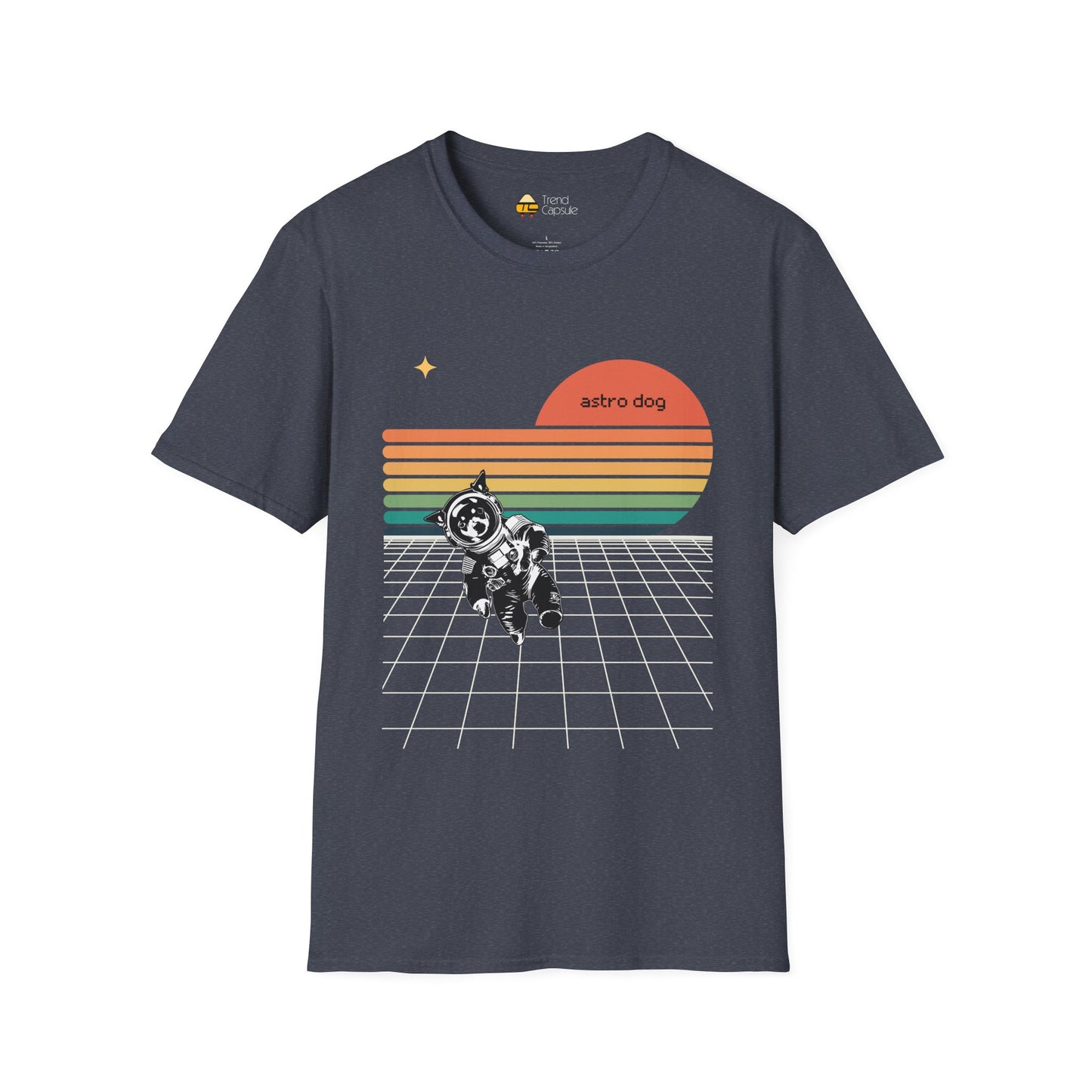 Retro Astro Dog Softstyle T-Shirt