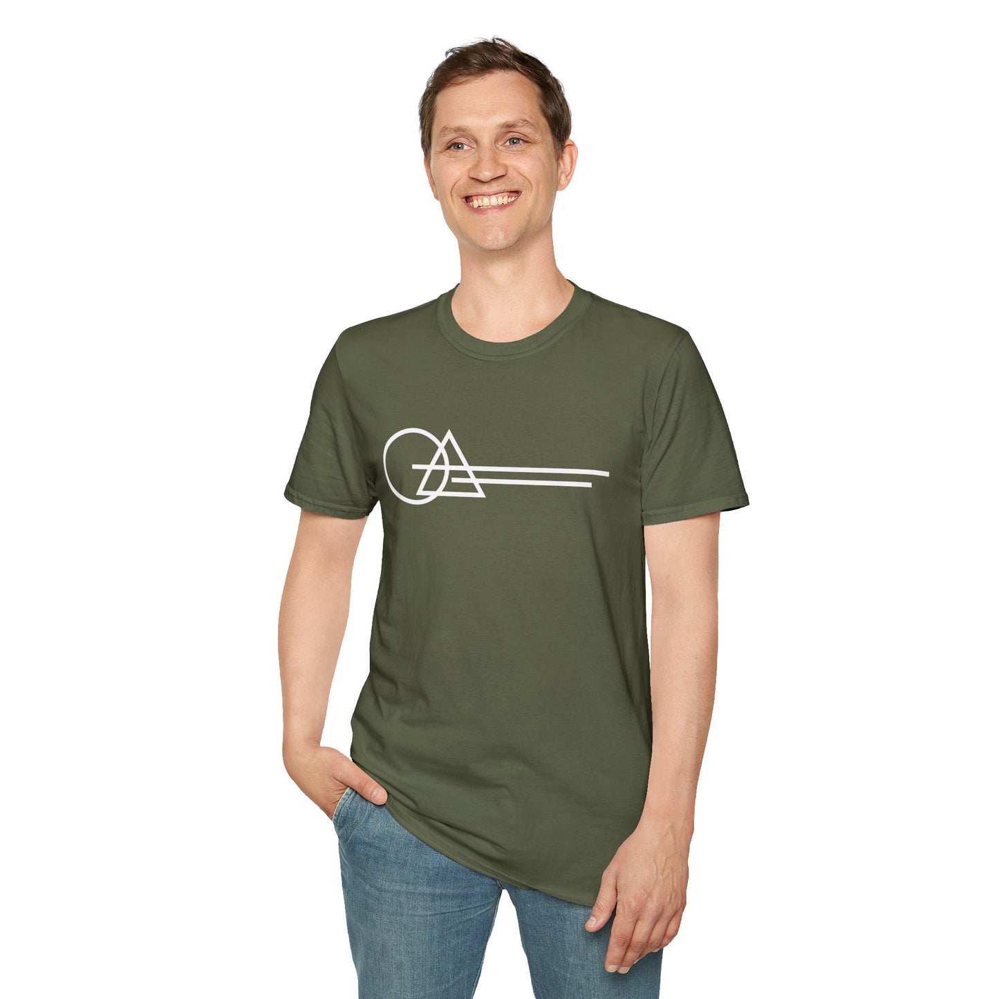 Minimalist Geometric Softstyle T-Shirt