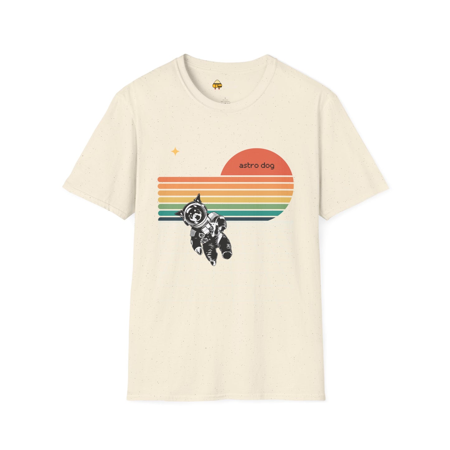 Retro Astro Dog Softstyle T-Shirt