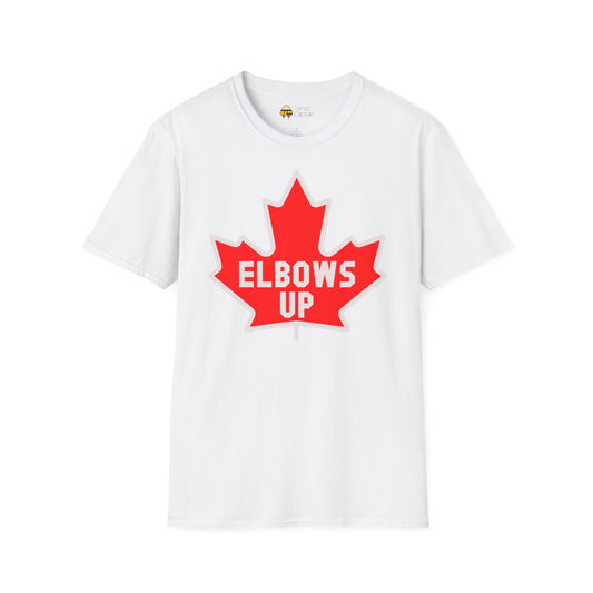 Elbows Up Maple Leaf T-Shirt