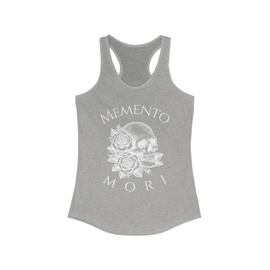 Women's Memento Mori (Remember You Must Die) Racerback Tank