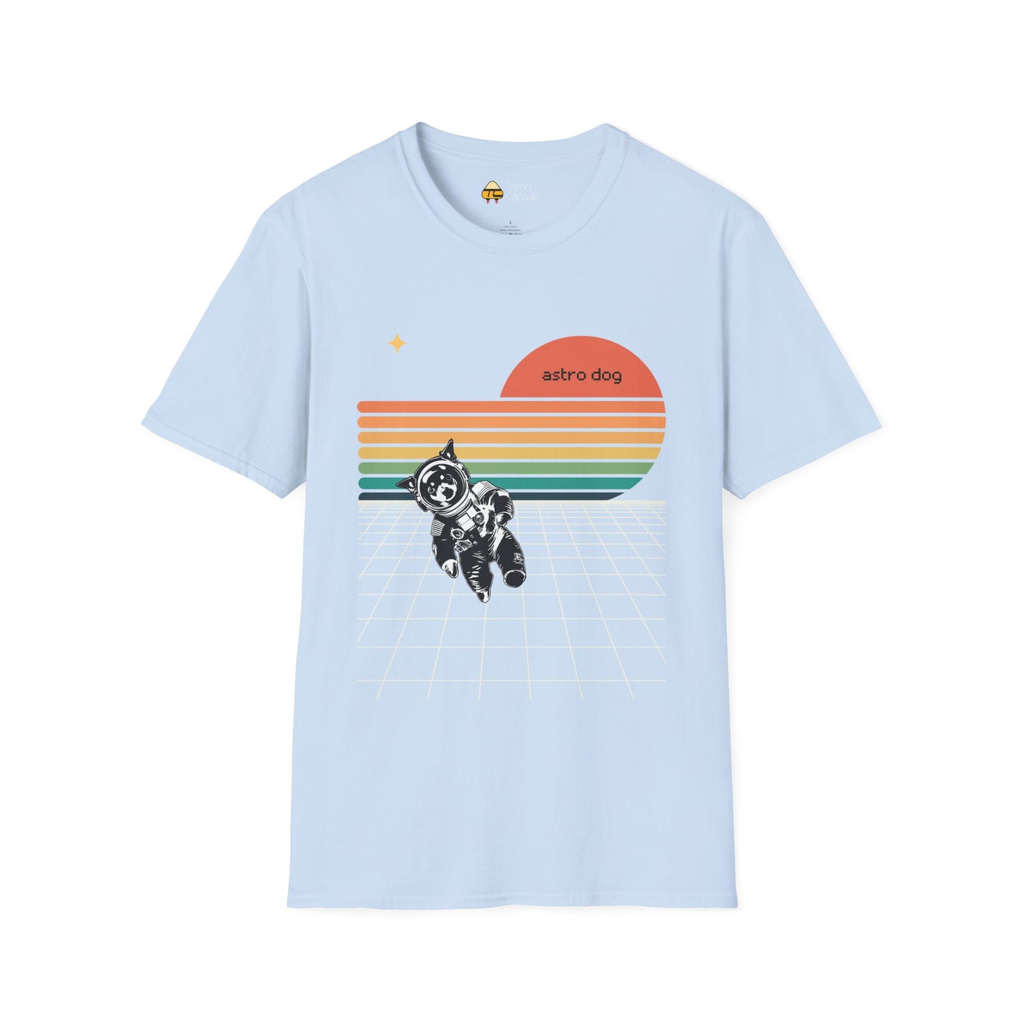 Retro Astro Dog Softstyle T-Shirt