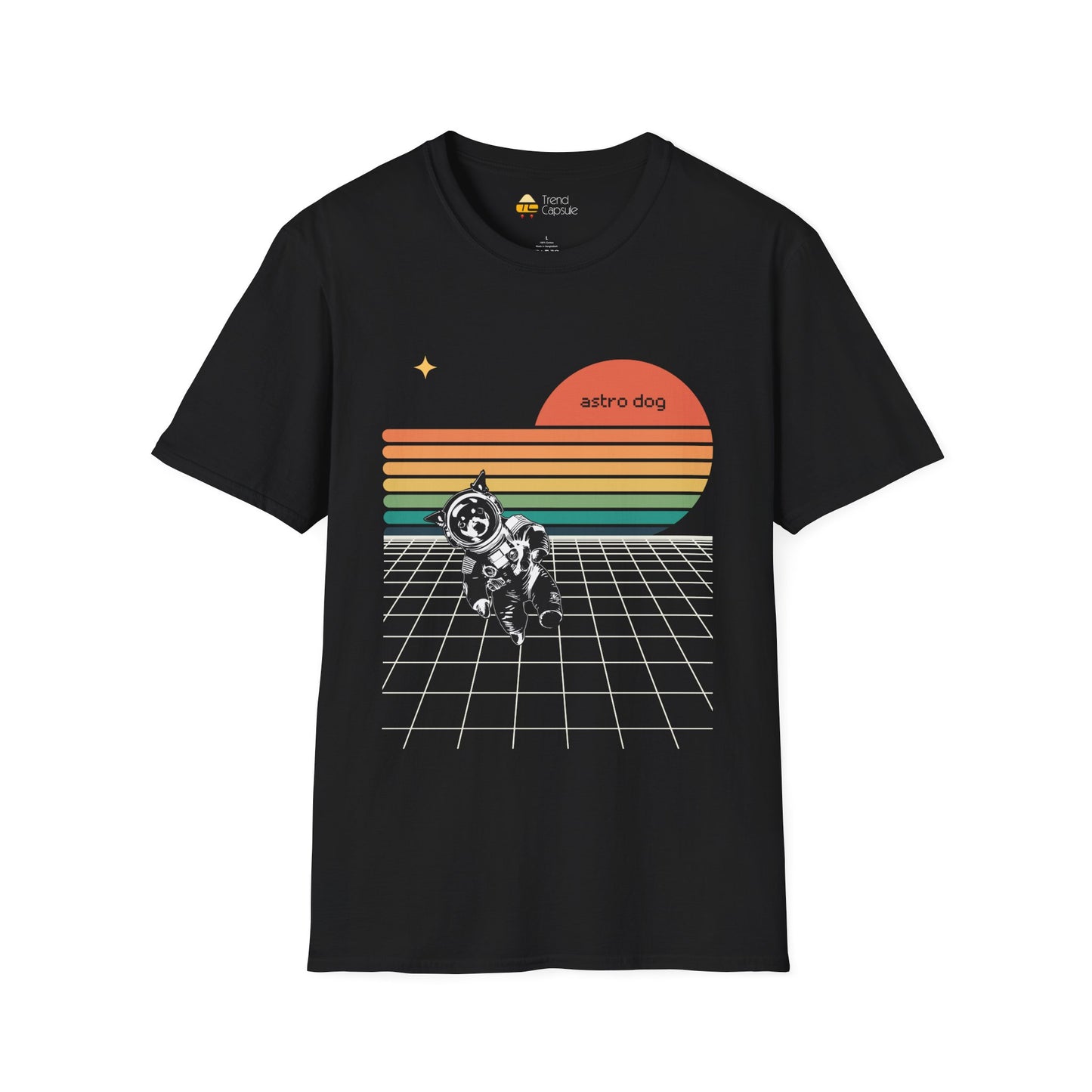 Retro Astro Dog Softstyle T-Shirt