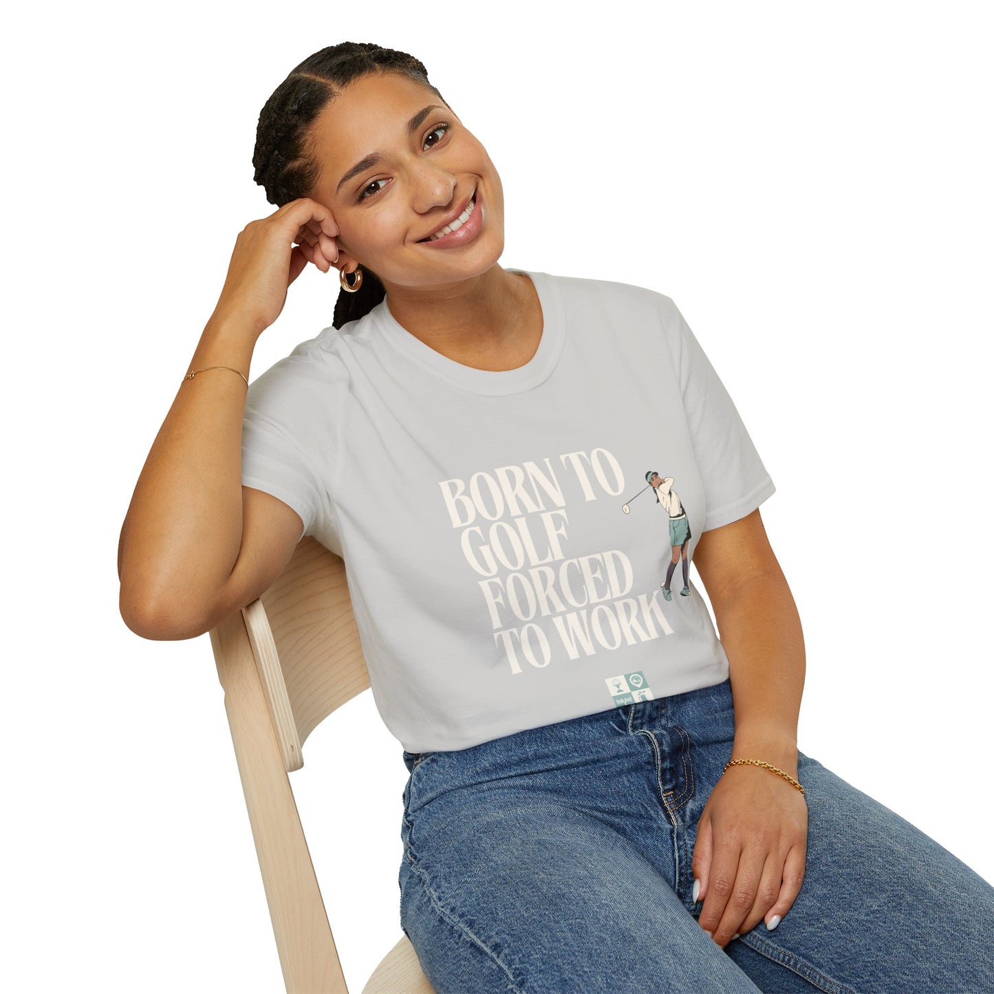 Women's 'Born to Golf' Softstyle T-Shirt