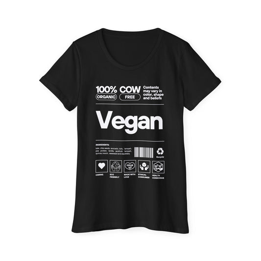 Women's Vegan 100% Organic T-Shirt