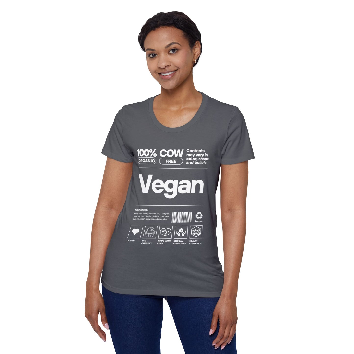 Women's Vegan 100% Organic T-Shirt