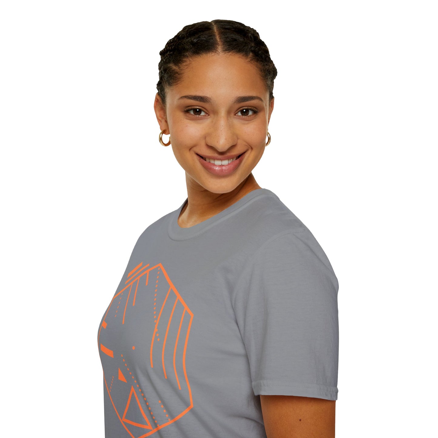 Trendy Geometric Softstyle T-Shirt