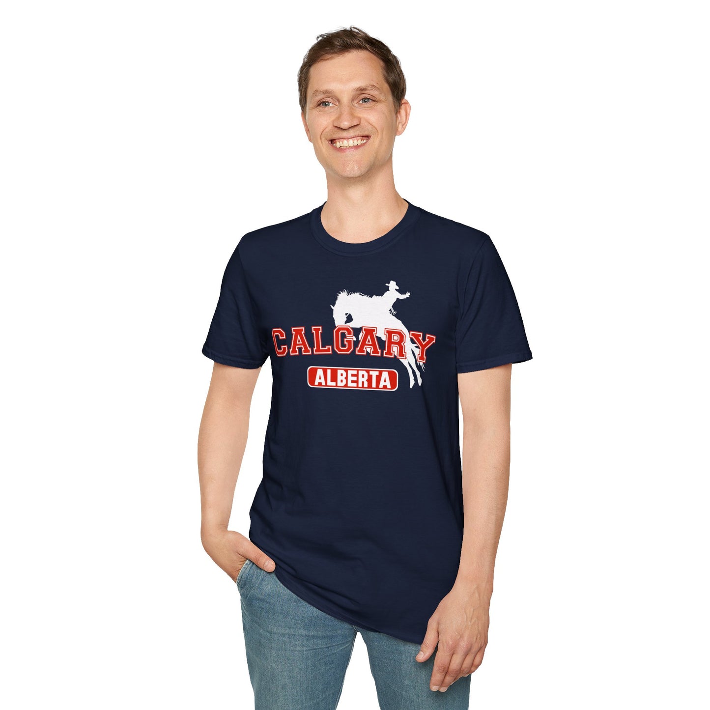 Calgary Alberta Varsity Softstyle T-Shirt