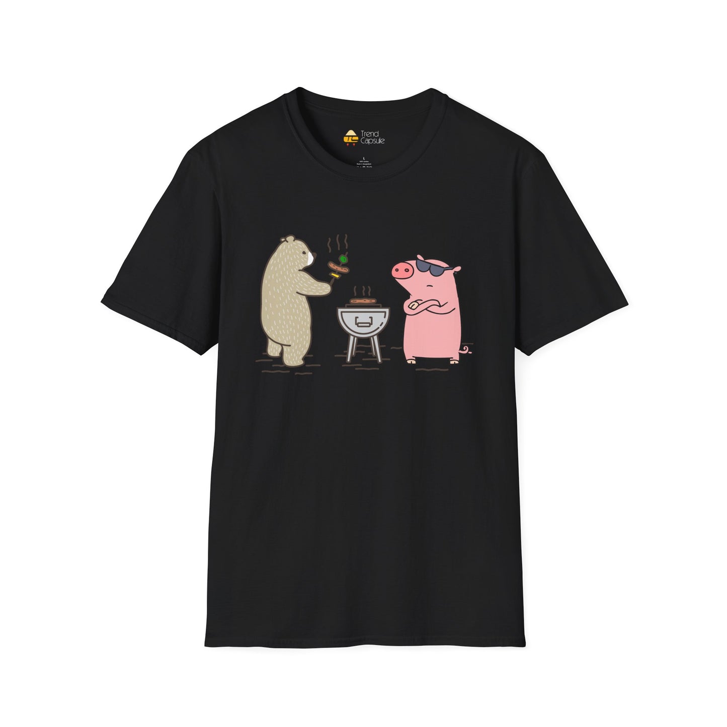 Funny BBQ Friends Softstyle T-Shirt
