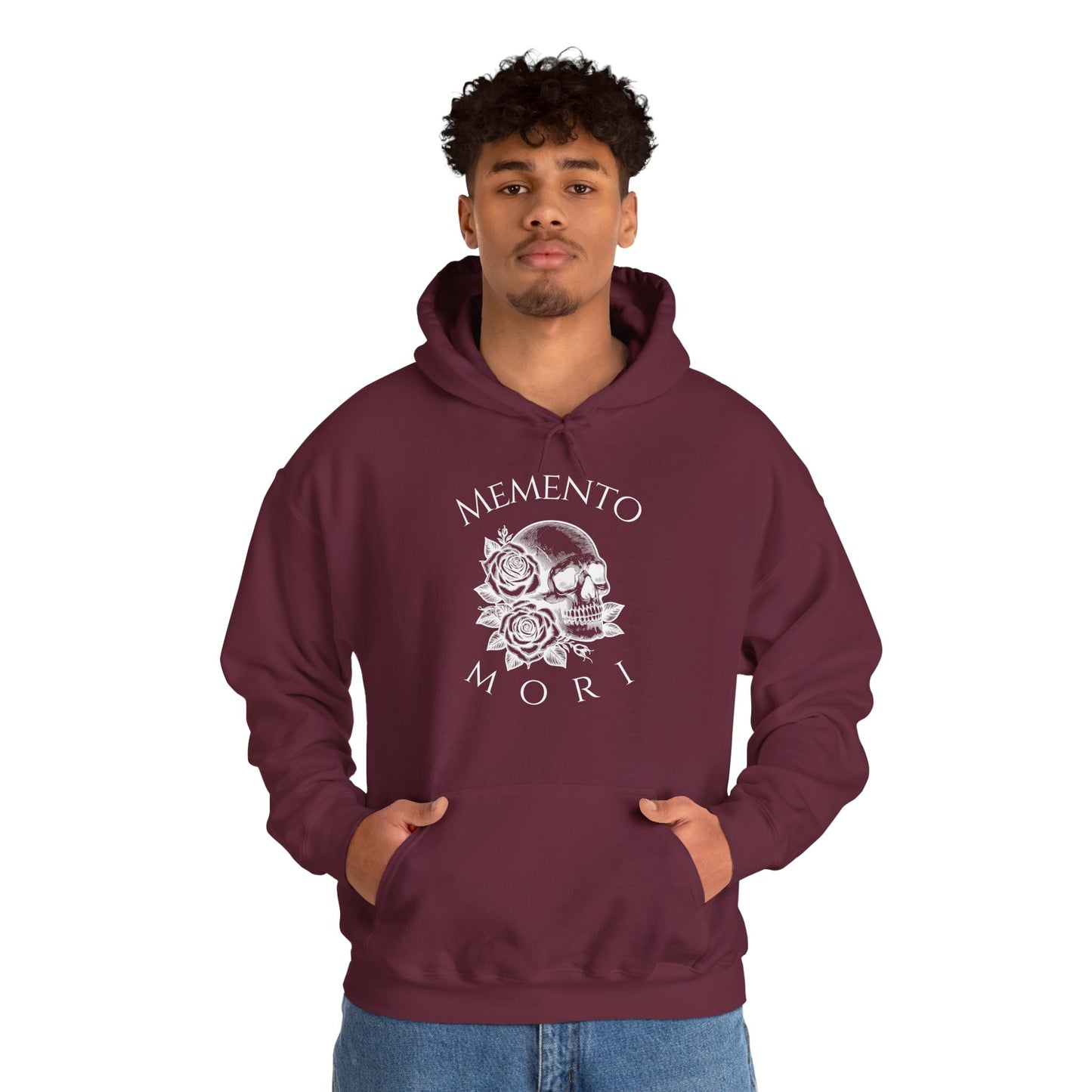 Memento Mori (Remember Death) Skull Rose Hoodie