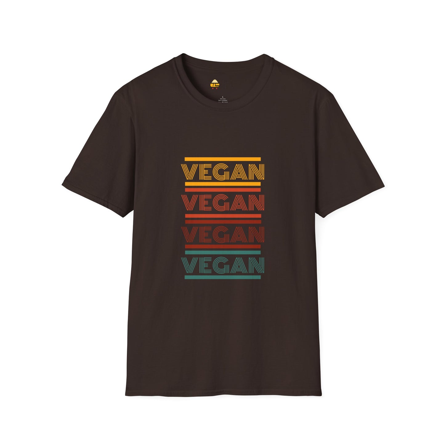 Retro Vegan Eco-Friendly Softstyle T-Shirt