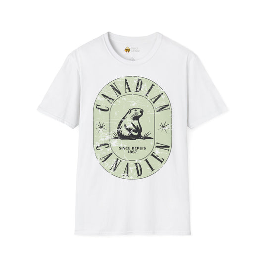 Vintage Canadian Beaver Softstyle T-Shirt