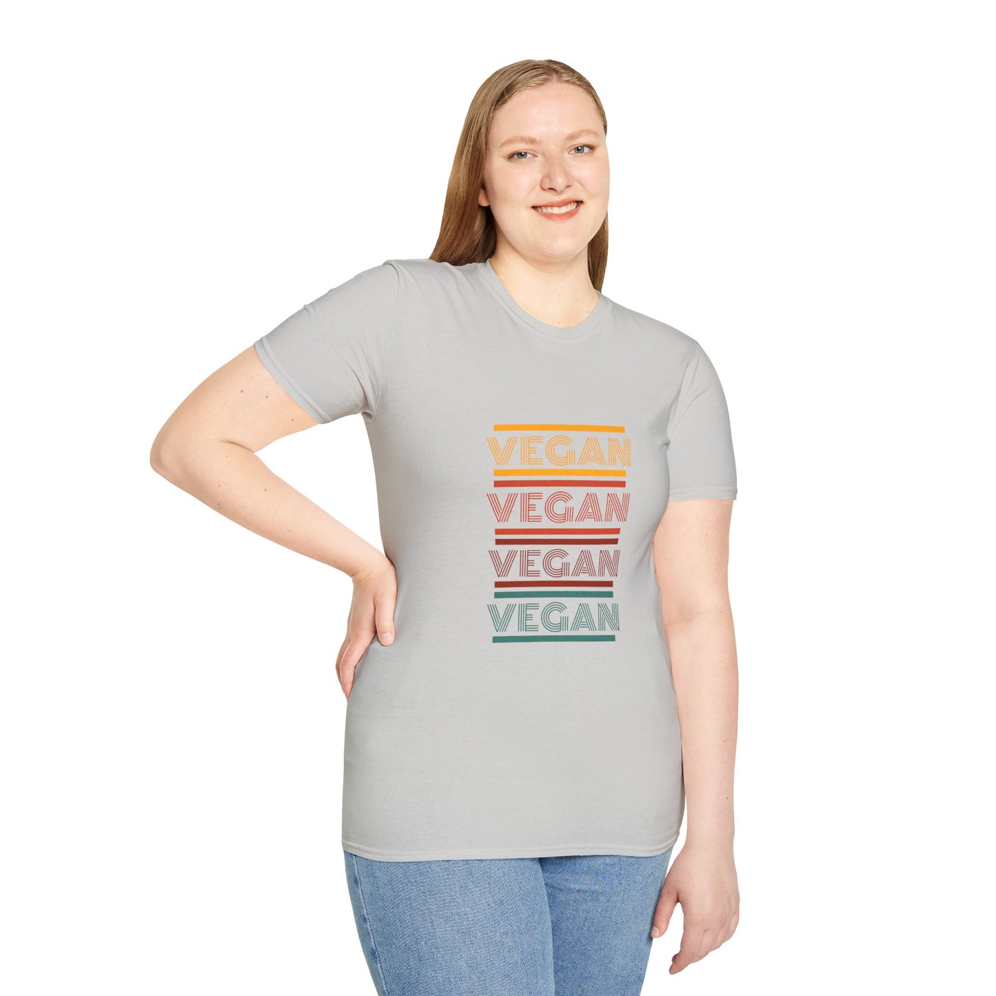 Retro Vegan Eco-Friendly Softstyle T-Shirt