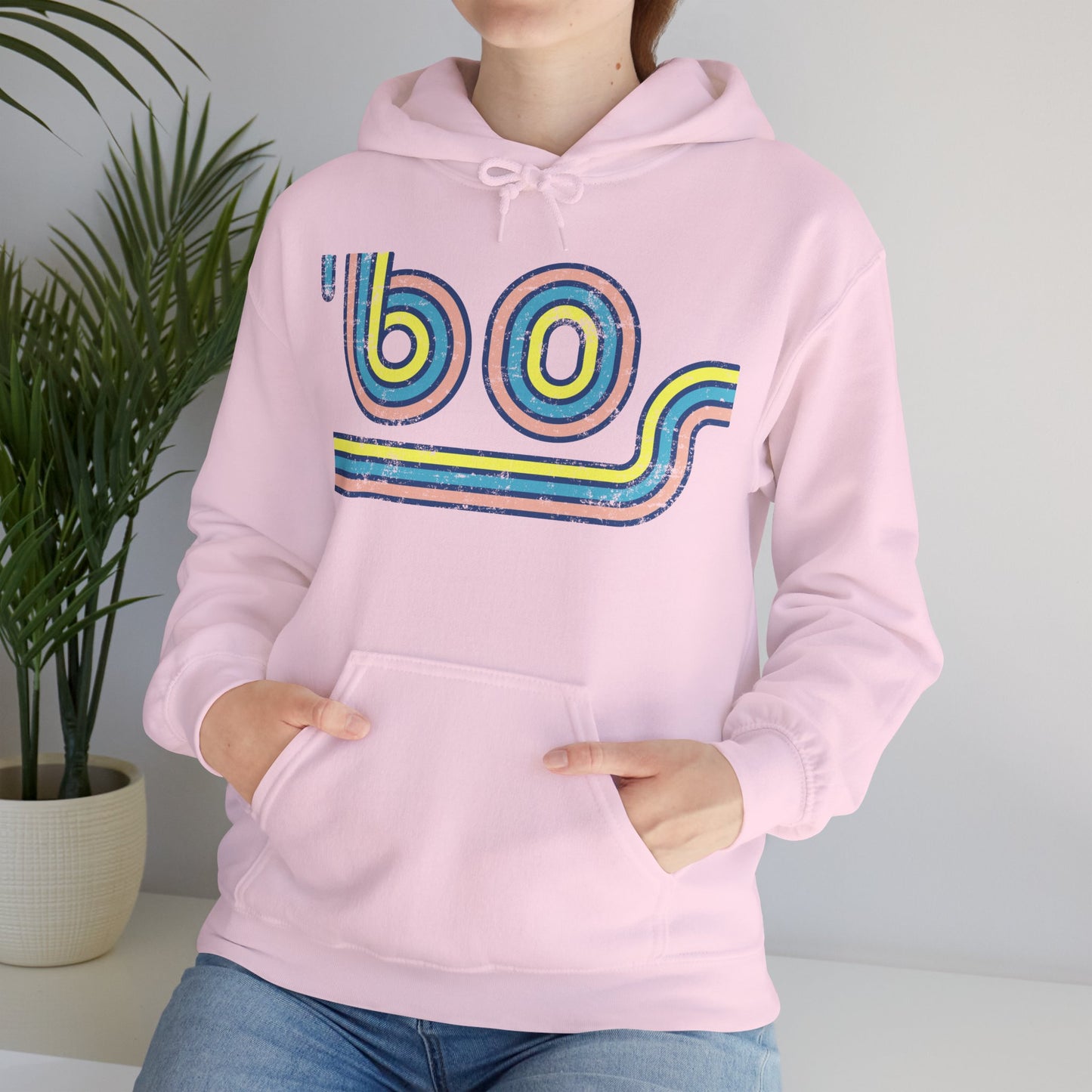 60s Distressed Retro Vibes Unisex Hoodie