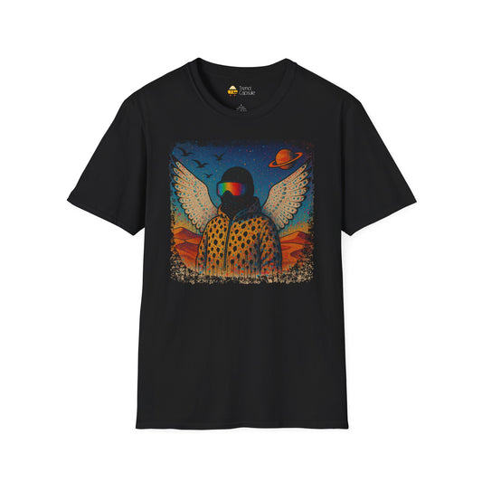 Desert Snowboarder Cosmic Spray-paint Softstyle T-Shirt