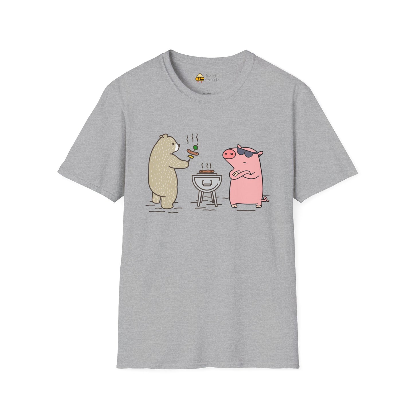 Funny BBQ Friends Softstyle T-Shirt