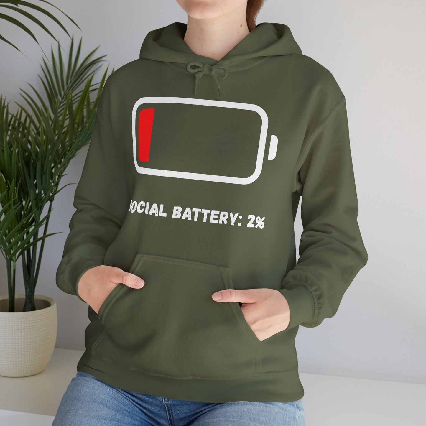 Introvert - Social Battery: 2% Hoodie