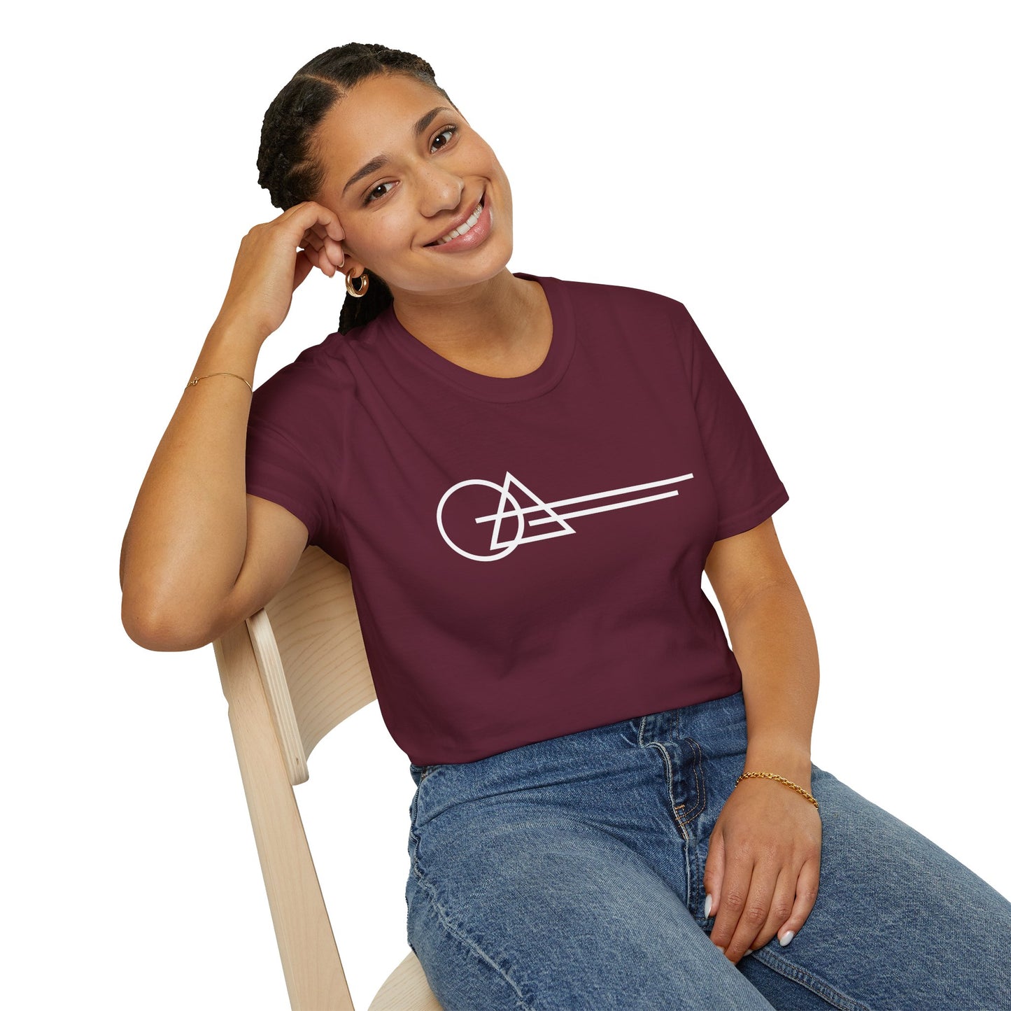 Minimalist Geometric Softstyle T-Shirt