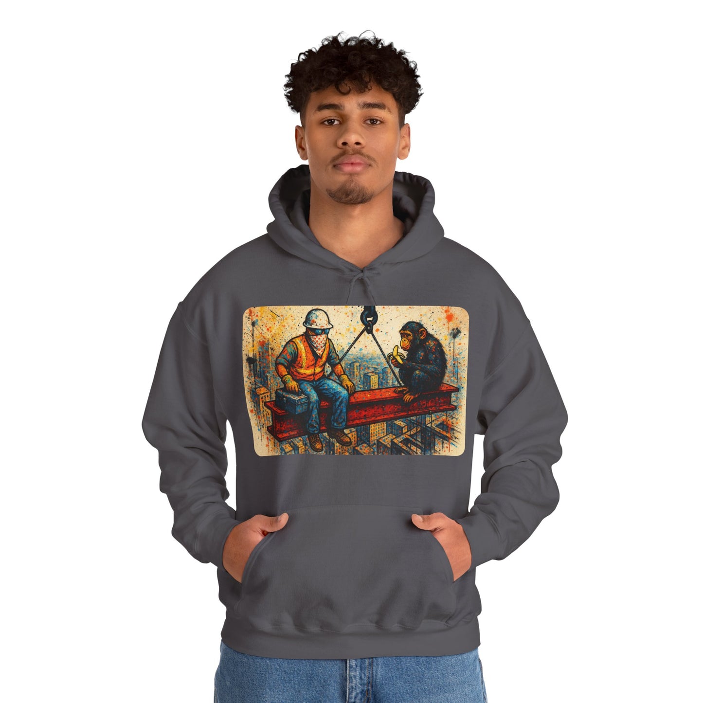 Urban Jungle Graffiti Heavy Hoodie