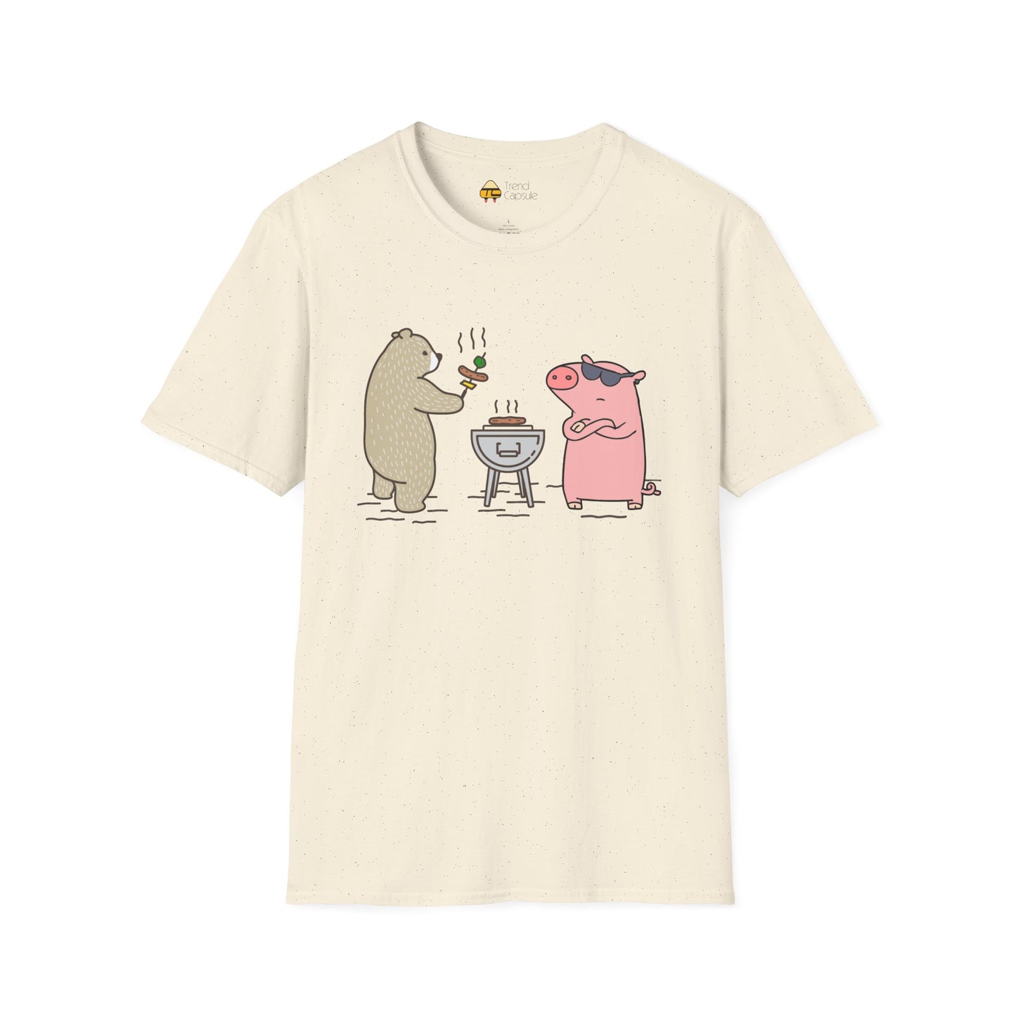 Funny BBQ Friends Softstyle T-Shirt