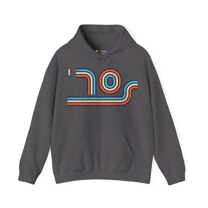 70s Distressed Retro Vibes Unisex Hoodie