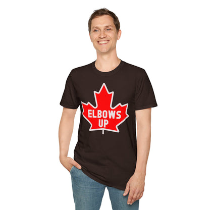 Elbows Up Maple Leaf T-Shirt