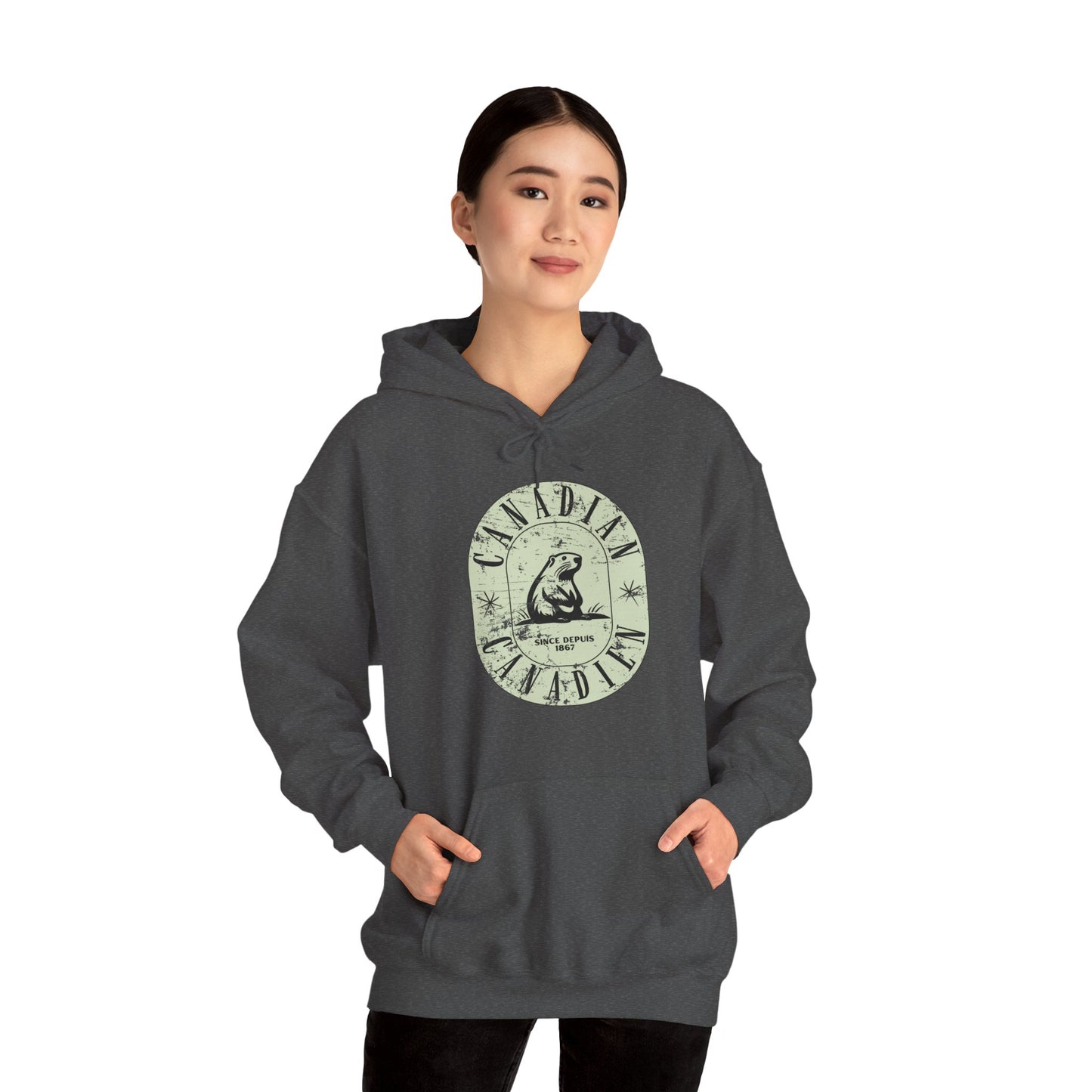 Vintage Canadian Beaver Heritage Hoodie