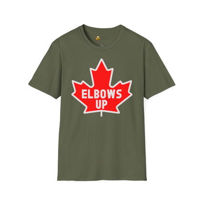 Elbows Up Maple Leaf T-Shirt