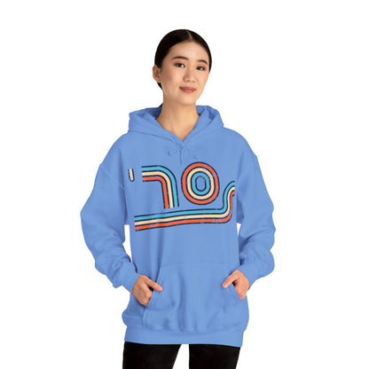 70s Distressed Retro Vibes Unisex Hoodie