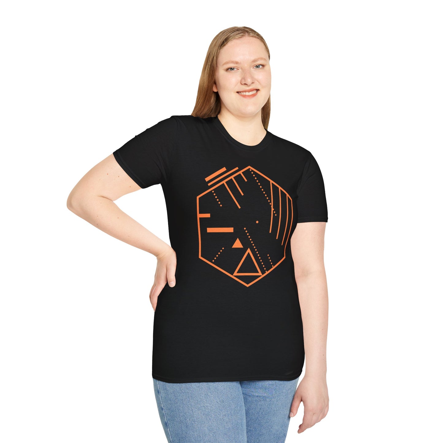 Trendy Geometric Softstyle T-Shirt