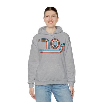 70s Distressed Retro Vibes Unisex Hoodie