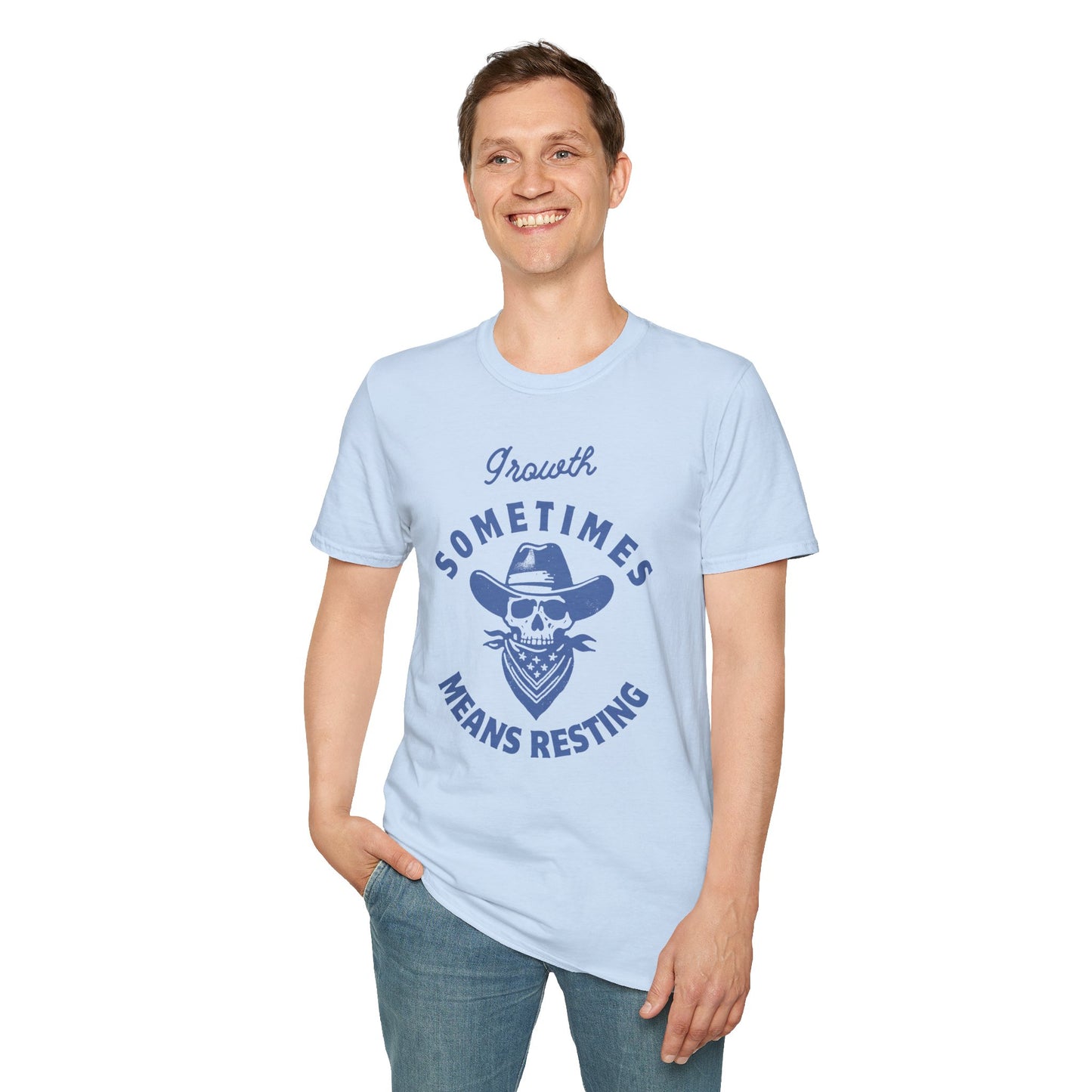 "Growth Sometimes Means Resting" Softstyle T-Shirt