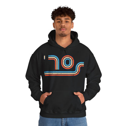 70s Distressed Retro Vibes Unisex Hoodie