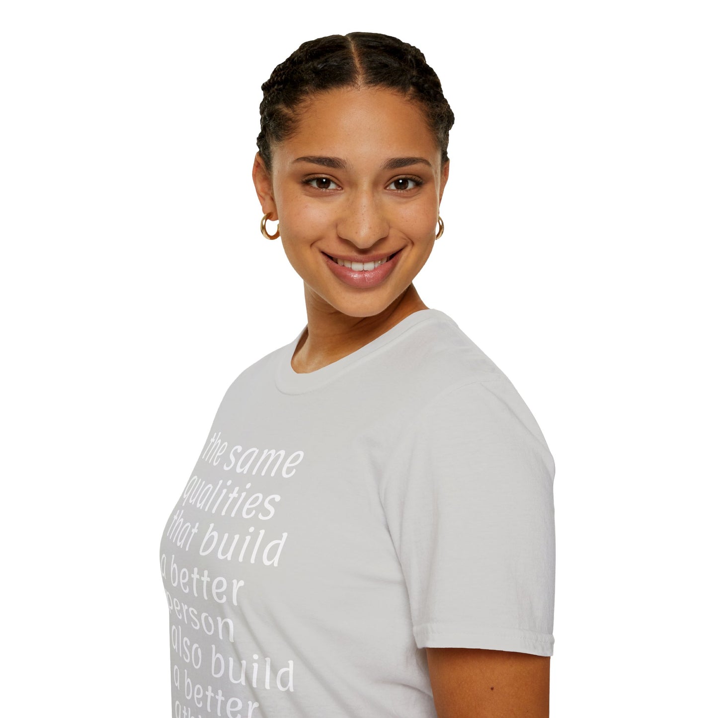 Inspirational Better Person & Athlete Softstyle T-Shirt