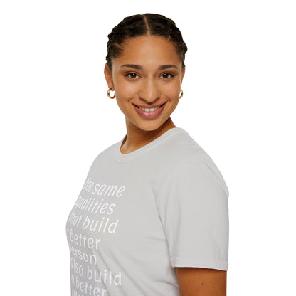 Inspirational Better Person & Athlete Softstyle T-Shirt