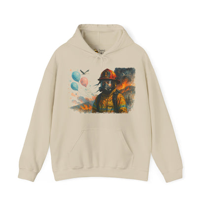 Women's Baby Gender Reveal Gone Wrong Firefighter Tribute Hoodie