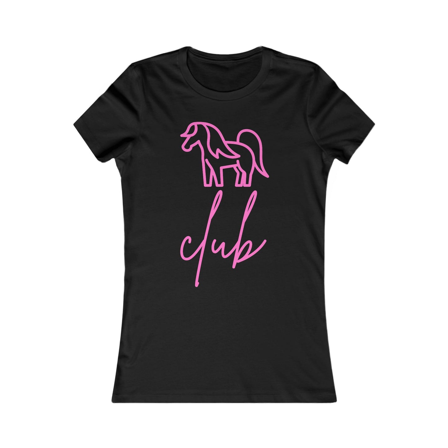 Women's Pony Club Pink Design Softstyle T-Shirt
